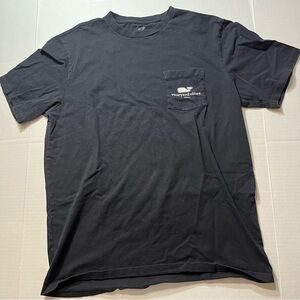 Vineyard Vines Virginia Commonwealth Univ T-Shirt M Black Pocket Whale 2-Side